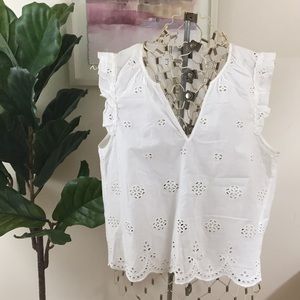NWT Madewell Eyelet Top
